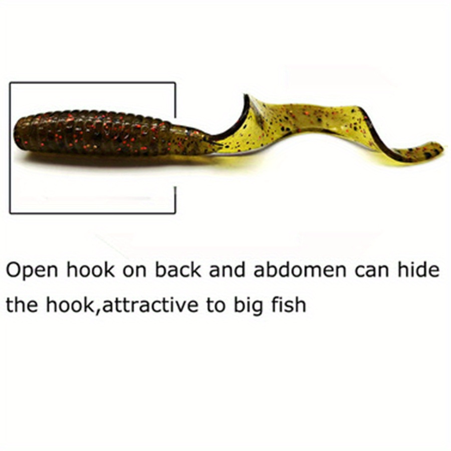 Salt Smell Soft Silicone Worm Lures Bass Carp Shad Fishing - Temu  Philippines