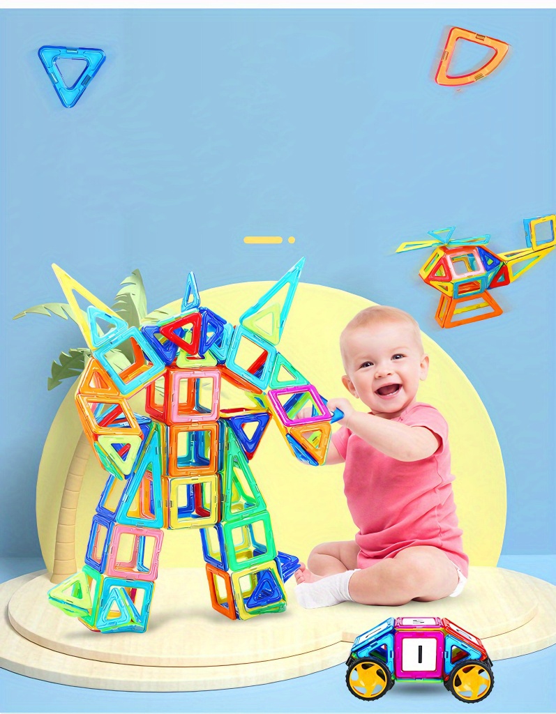 Tiles Stem Toys Toddler Building Temu United