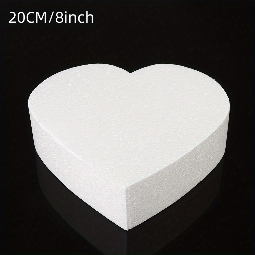 1pc White Diy Styrofoam Heart Ø15 Cm, / Polyester Shapes And Accessories,  Craft Supplies, Decorations for Sale and Wholesale