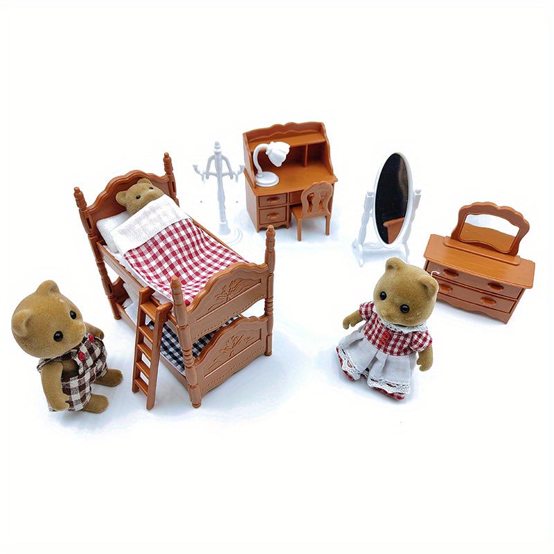Dollhouse Miniature Bedroom Set Create Your Own Play House With