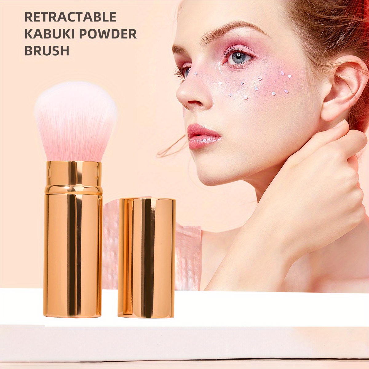 Rose Gold Mini Soft Powder Brush Portable Travel Foundation Brush For  Blushroom, Flat And Round Heads Cute Cosmetic Tool HHA 315 From Top_health,  $2.72