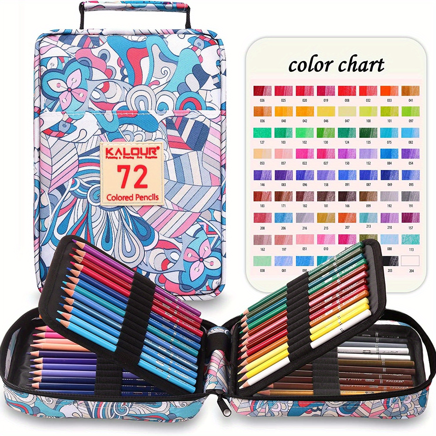  YBLANDEG Kit de lápices de colores de dibujo y boceto, 145  piezas, suministros de arte profesional, juego de lápices de pintura,  lápices de arte de carbón de grafito, adolescentes, adultos y