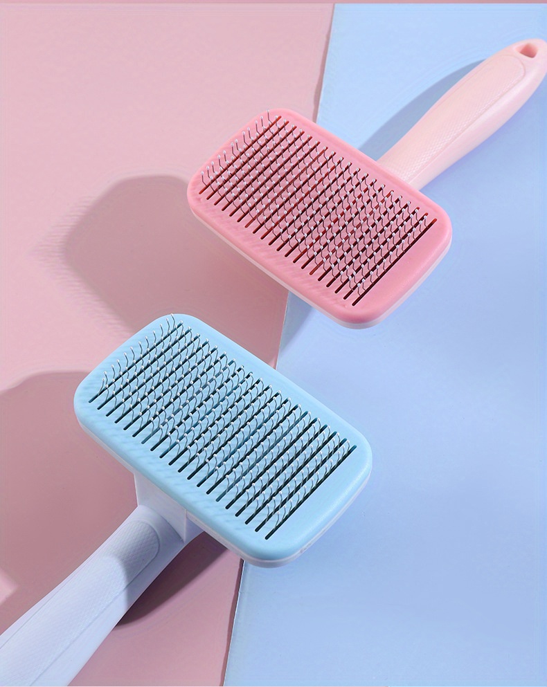 pet comb for cats and dogs needle comb for removing loose hair dog hair and cat hair brush cat cleaning brush long and short hair pet loose hair removal brush cat brush   hair cleaning and knot removal tool Product details 10
