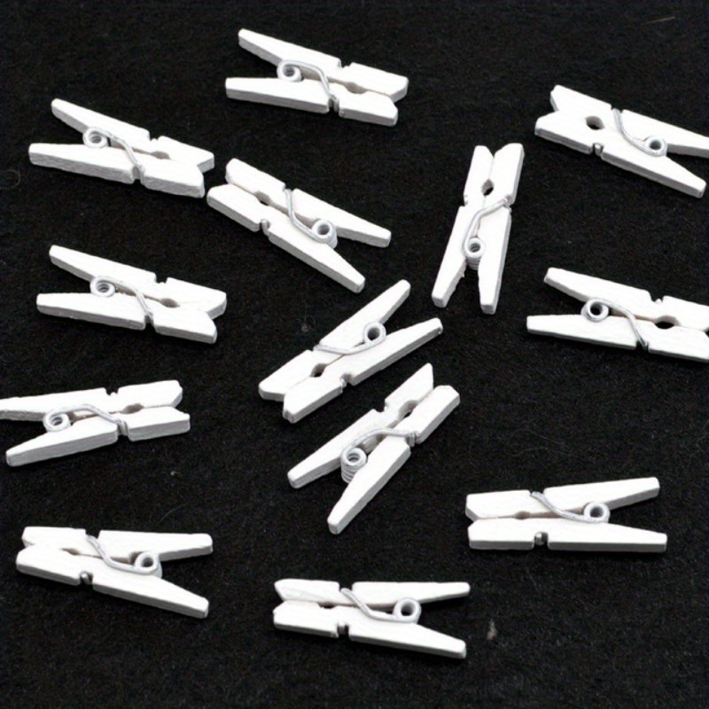 50pcs tiny clothespins Spring Hanging Clips Clamps Plastic Clothes Line  Clips