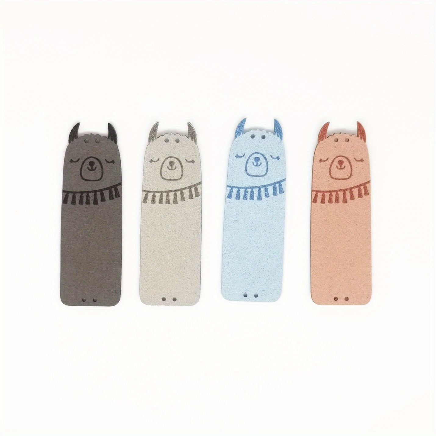 Image of 8pcs Handmade Cute Lamb Labels Clothes Labels Handmade Pu Leather Labels Hat Bag Sewing Labels Clothing Additions