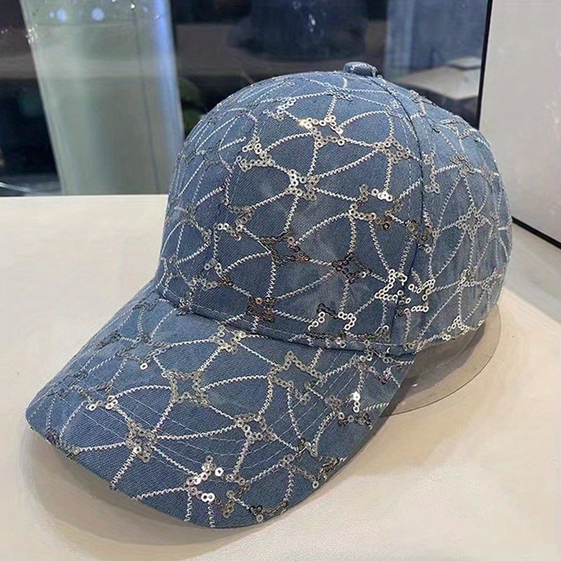 Louis Vuitton Monogram Washed Denim Cap Blue Denim