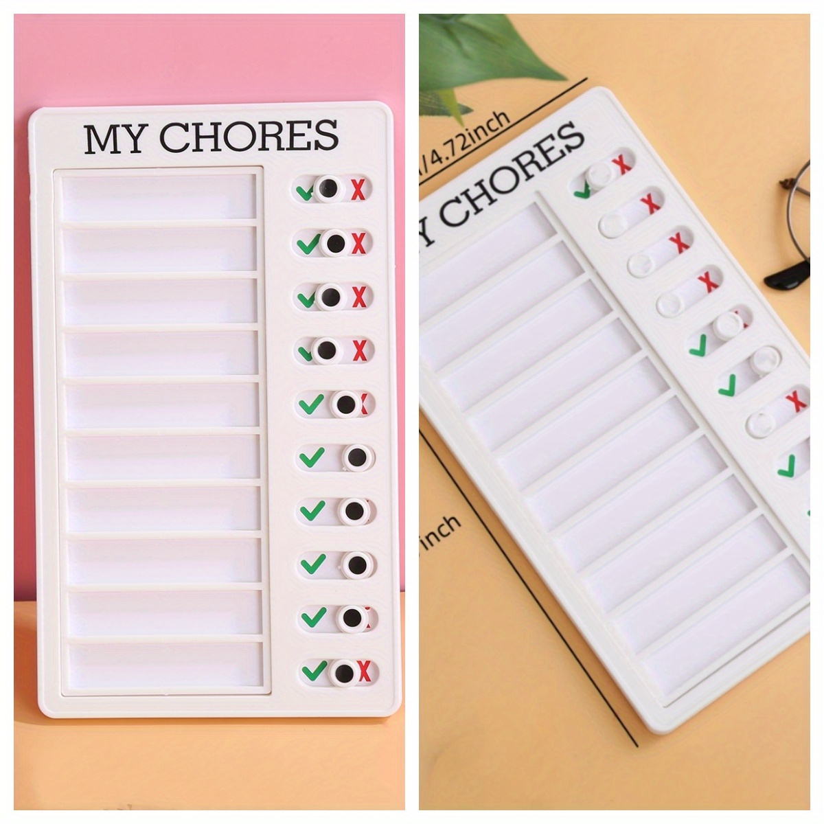 Hadanceo Student Task Board Multi Purpose Making Plans Detachable Wall  Hanging Self-discipline Memo Checklist Board for School 