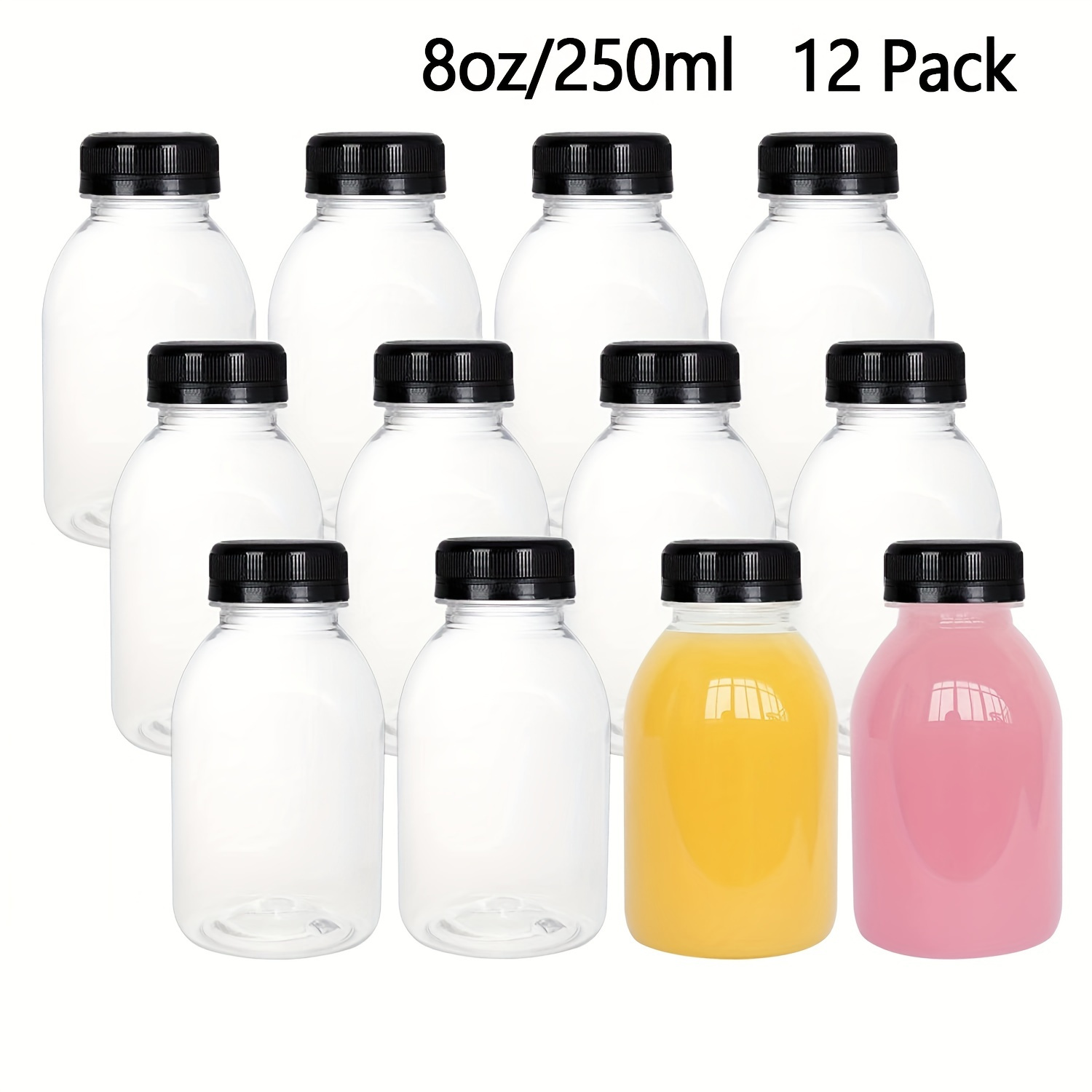 Water Bottles Plastic Juice Bottles Clear Bulk Beverage - Temu