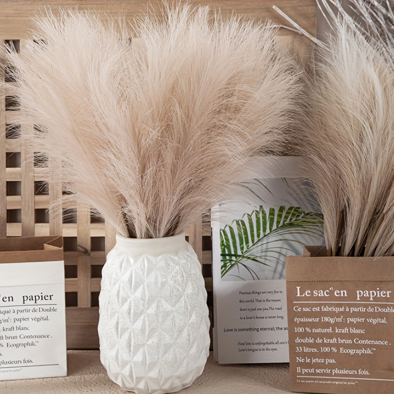 Faux Pampas Grass Pampas Grass Decor Tall Artificial Pompous - Temu