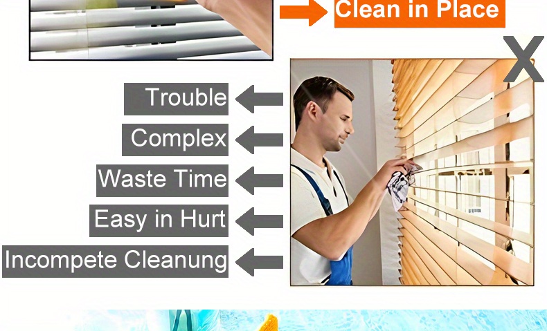 Window Venetian Blinds Cleaning Tools Window Blinds Dusting - Temu