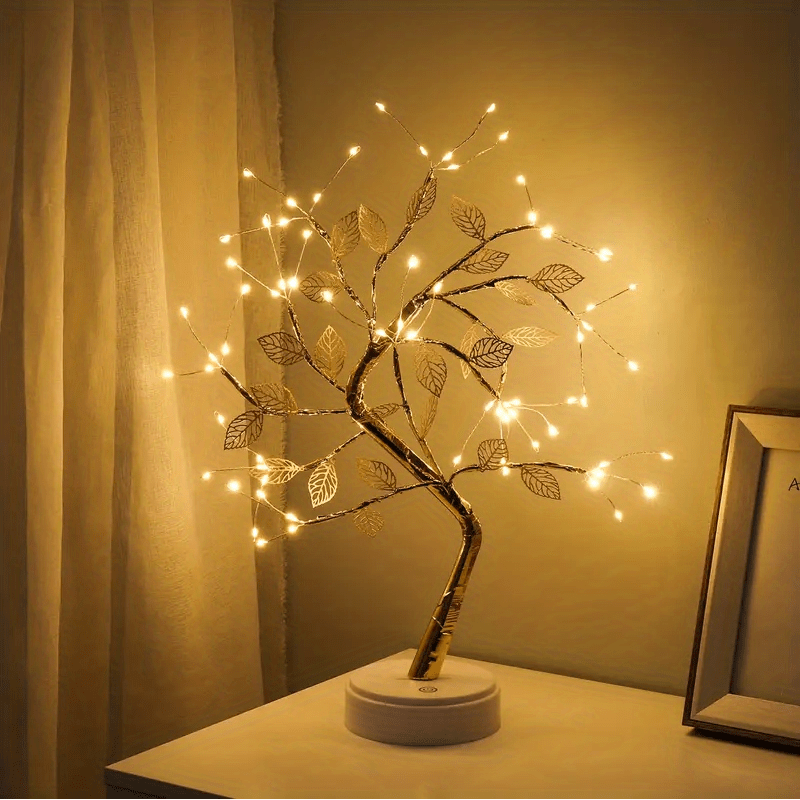 Tabletop Bonsai Tree Branch Light 72 Led Wire String Lights - Temu