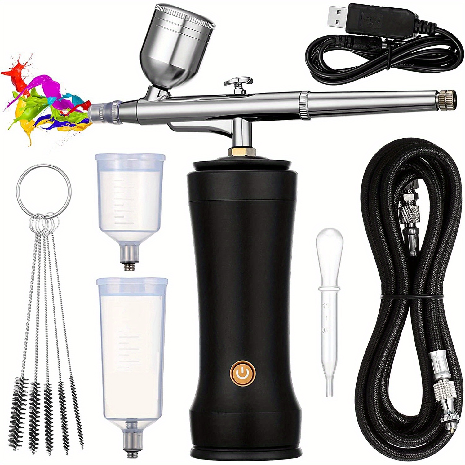 Upgraded Portable Airbrush Kit Compressor Mini Cordless Temu