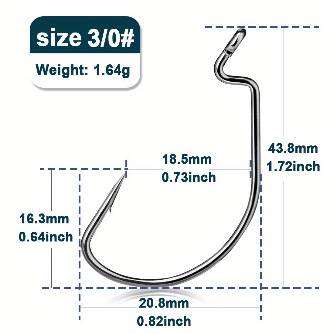 High Strength Soft Plastic Worm Hooks Freshwater Saltwater - Temu