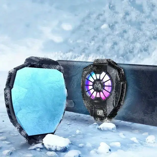 Mobile Phone Radiator Cooling Fan Temperature Display - Temu