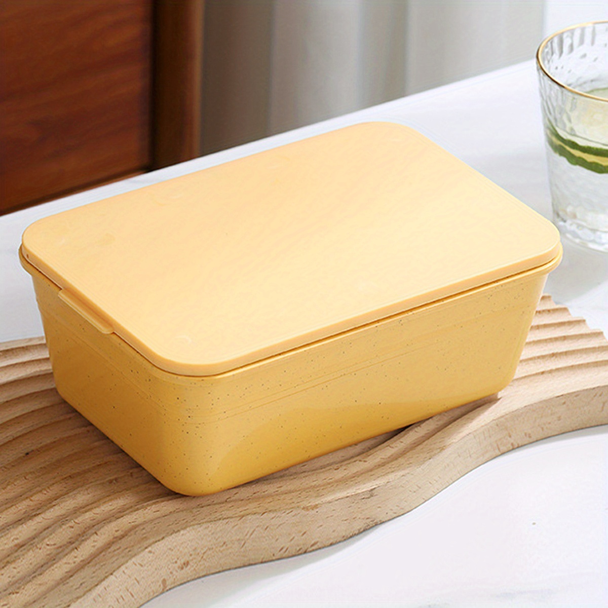 Tupperware Large Yellow Rectangular Container With Lid