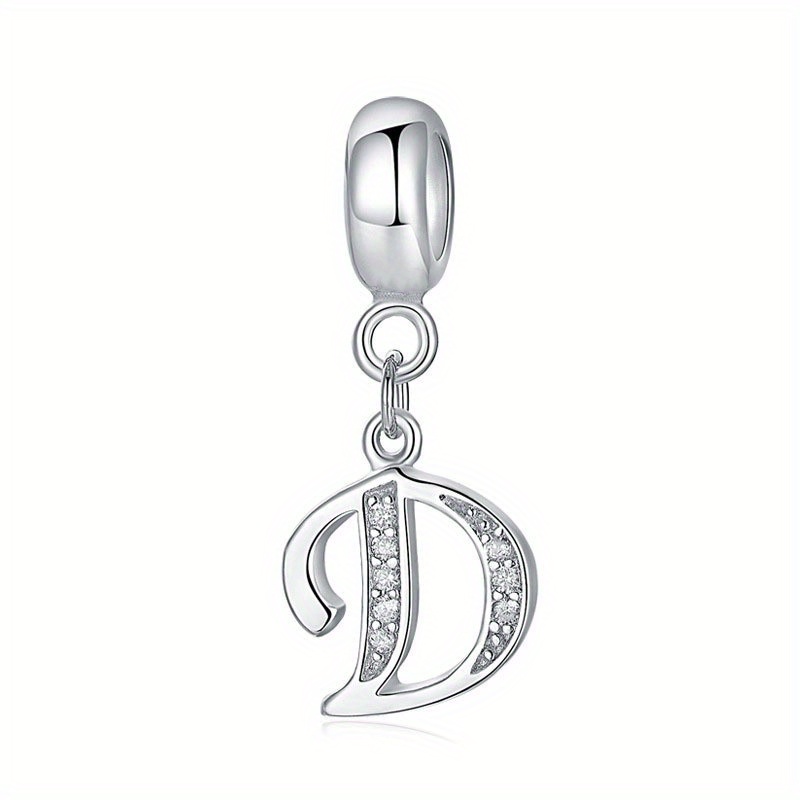 Retro Alloy Pendant 26 English Letter A-m Pendant Alphabet Beaded