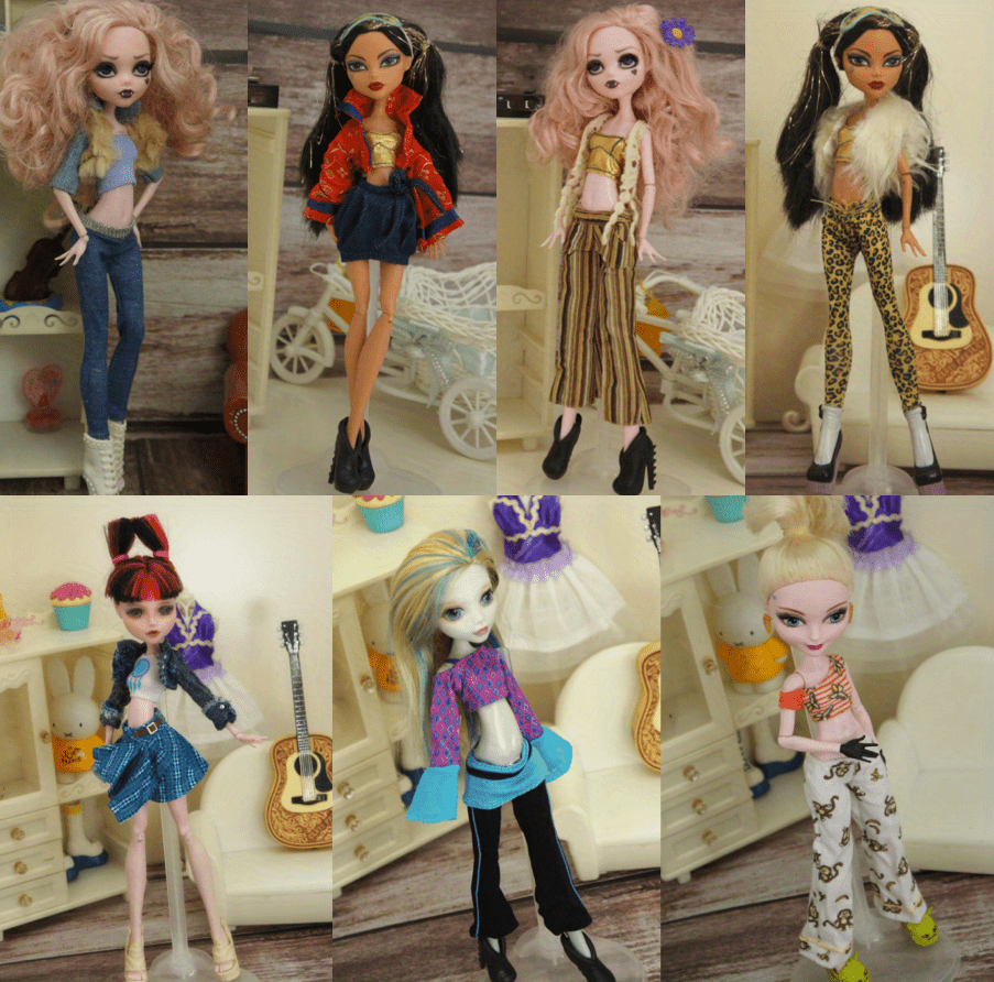 Diy monster deals high doll clothes