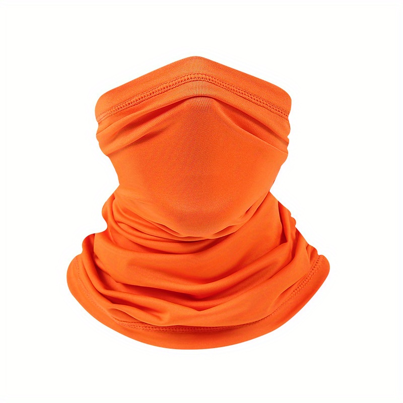 Mens Summer Uv Protection Neck Gaiter Sunscreen Mask Motorcycle Face Mask  Hanging Ear Scarf Ice Silk Hat - Automotive - Temu Canada