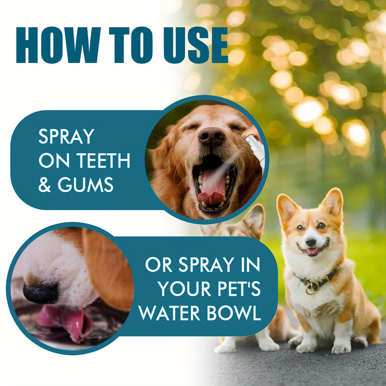 Fresh Breath Dog Spray Removes Oral Cavity Odor And Yellow Teeth