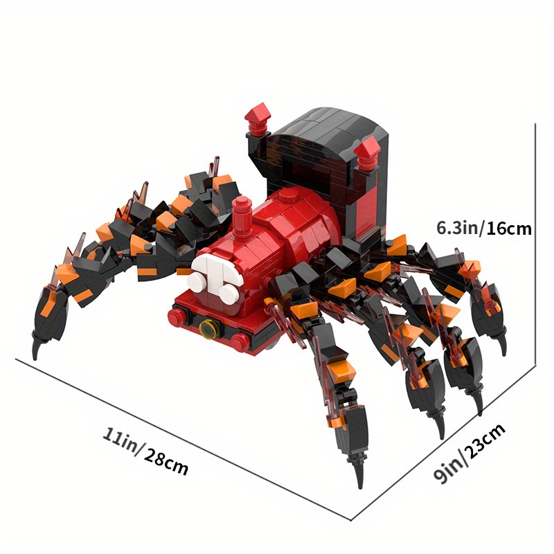 Blocos Choo Chooed Charles Blocos de construção Jogo de terror Trem de  aranha Animal Personagem Monstro Tijolo Brinquedo Presente de aniversário