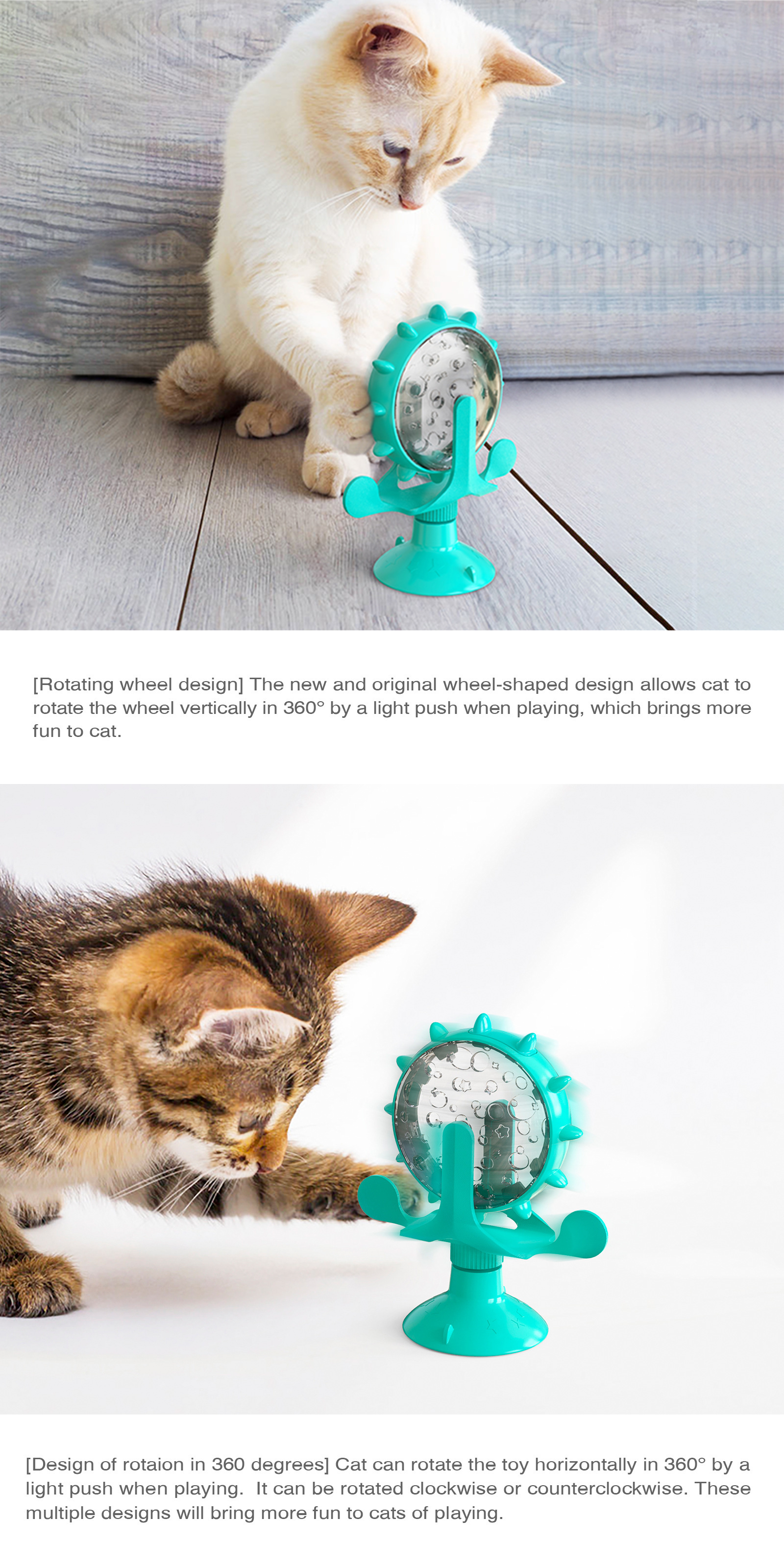 Cat Food Tumbler Toys Cat Wheel Teaser Cat Food - Temu