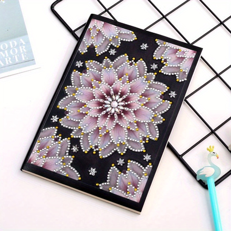 5d Diy Artificial Diamond Painting Notebook Diary Sketchbook - Temu