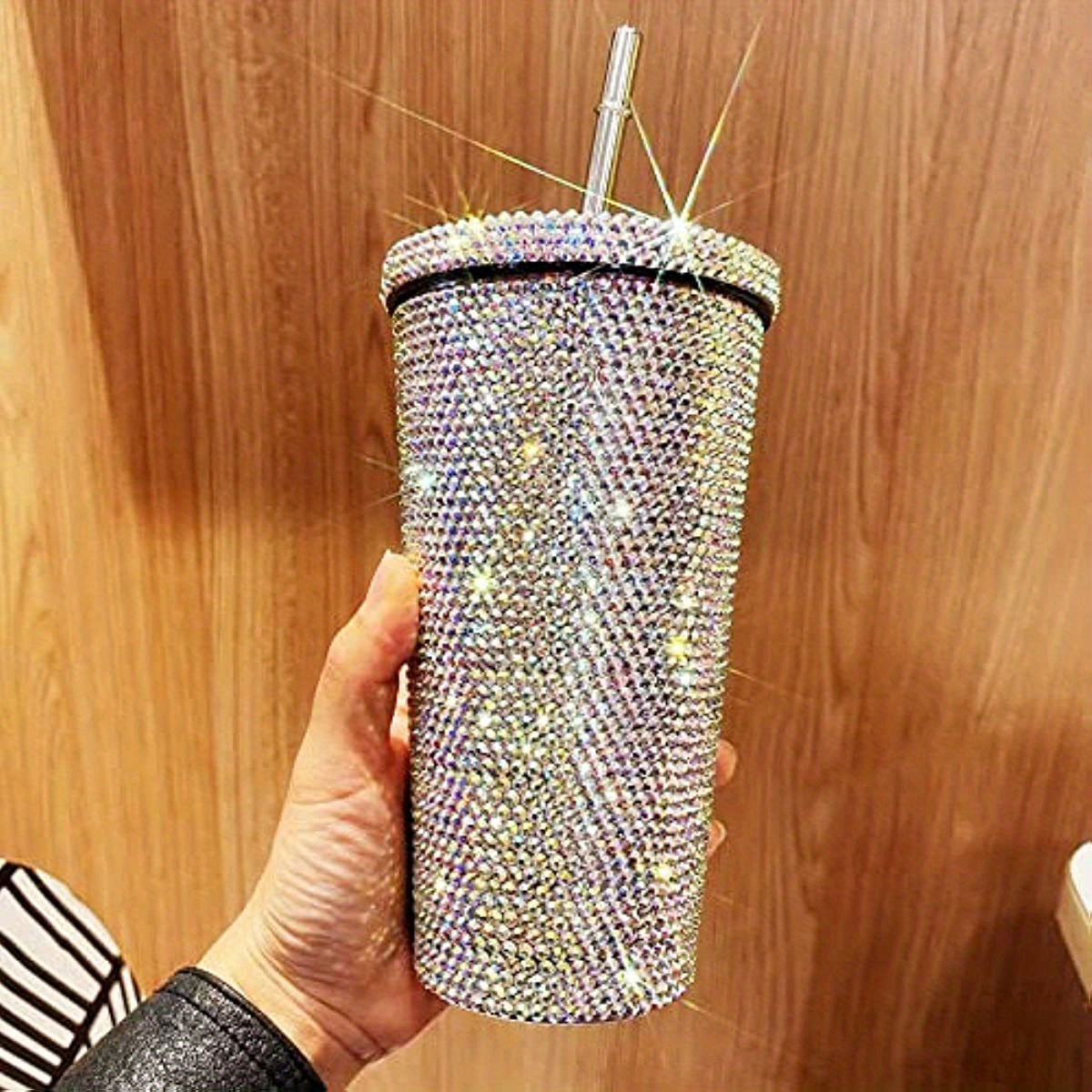 Camping Glitter Tumbler 