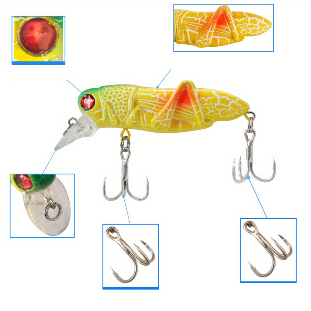 Bionic Grasshopper Fishing Lure Perfect Freshwater Saltwater - Temu United  Arab Emirates