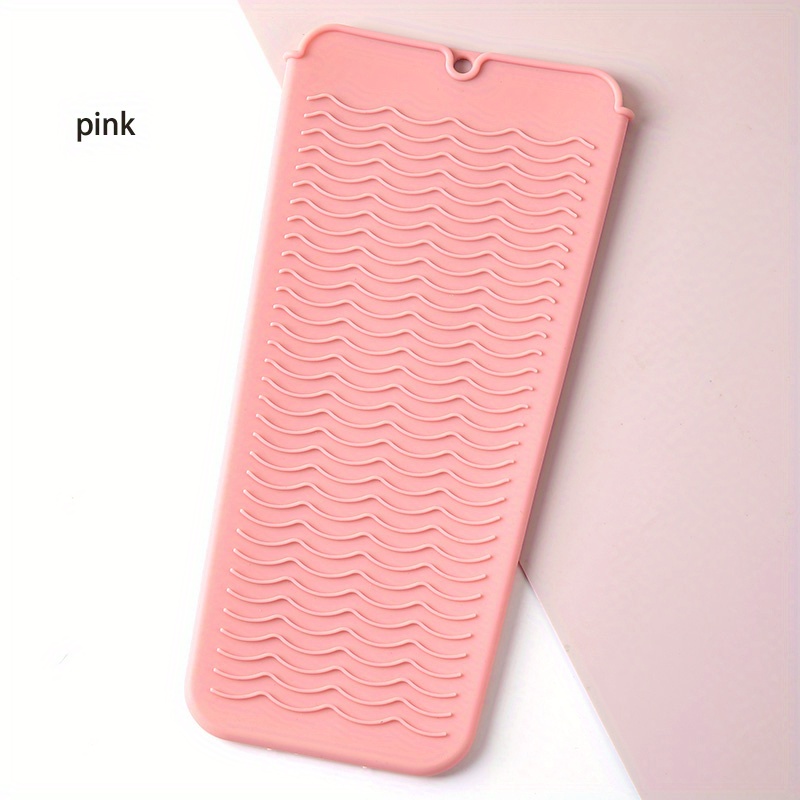 Silicone Hair Straightener Heat Resistant Cover Pouch Travel Hair Curler  Non-slip Mat for Flat Iron, Curling Iron, Hair Straightener, Hair Curling