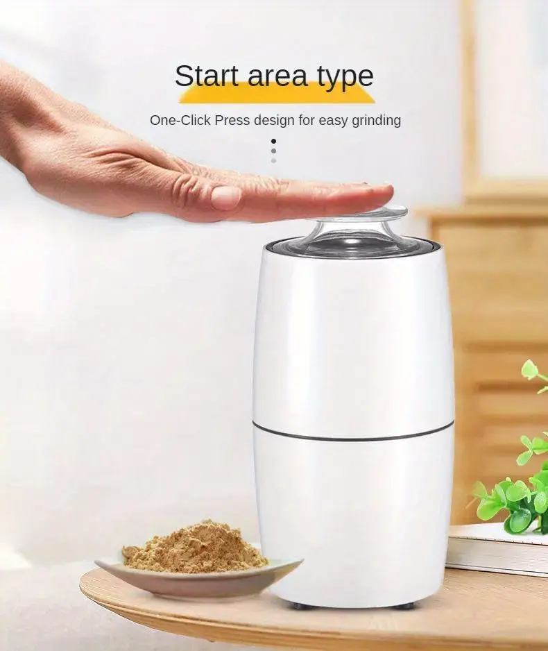 1pc noiseless electric stainless steel coffee grinder and spice grinder for espresso latte mochas herbs spices nuts and grains coffee accessories details 8
