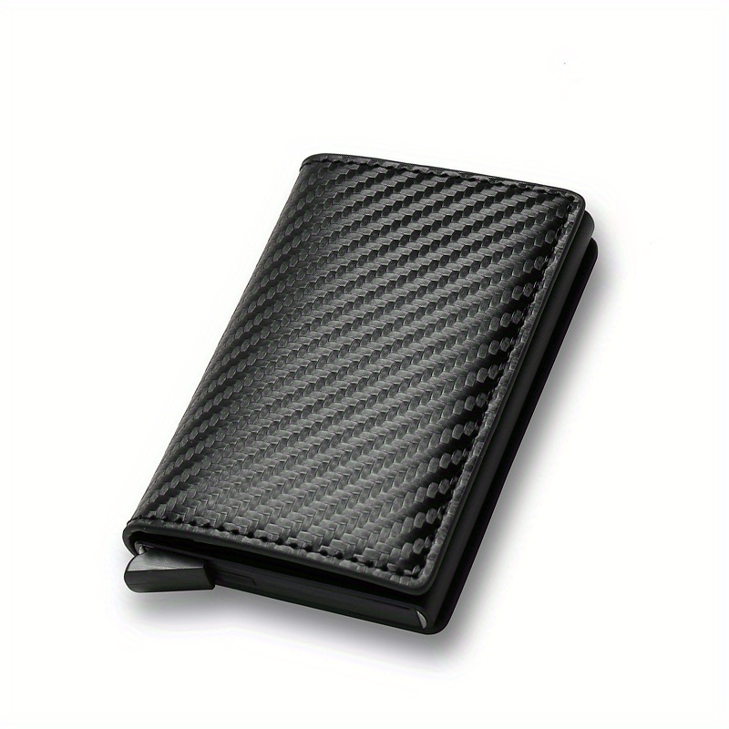 Coin Pocket Rfid Credit Card Holder, Men Wallet Carbon Leather