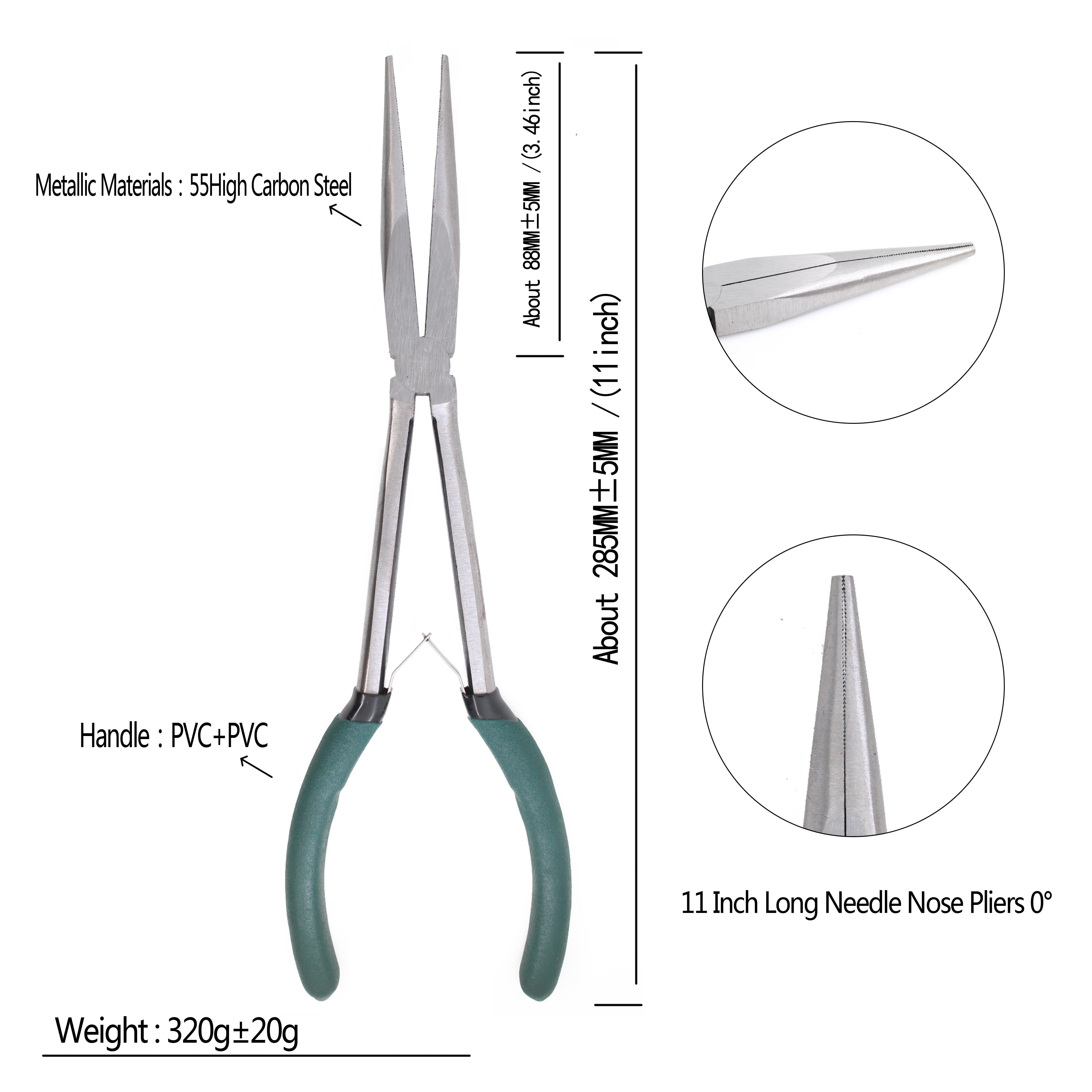 16 Extra Long Reach Needle Nose Pliers # JTC-5909/JTC-5910 – Carnage Tools