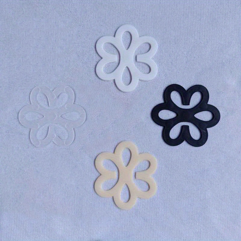 4pcs Flower Shaped Bra Strap Clips, Women's Lingerie Accessories