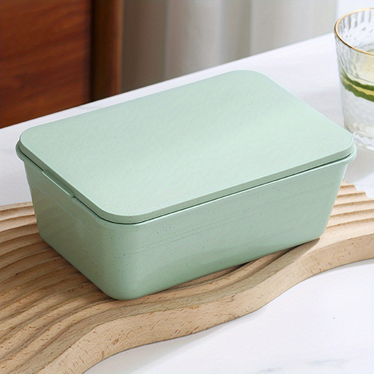 Large Capacity Reusable Square Containers For Lunch And Food - Temu