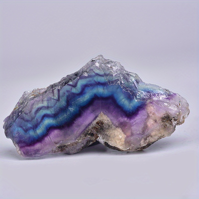 Natural Rainbow Fluorite Slices for Home Decor & Healing