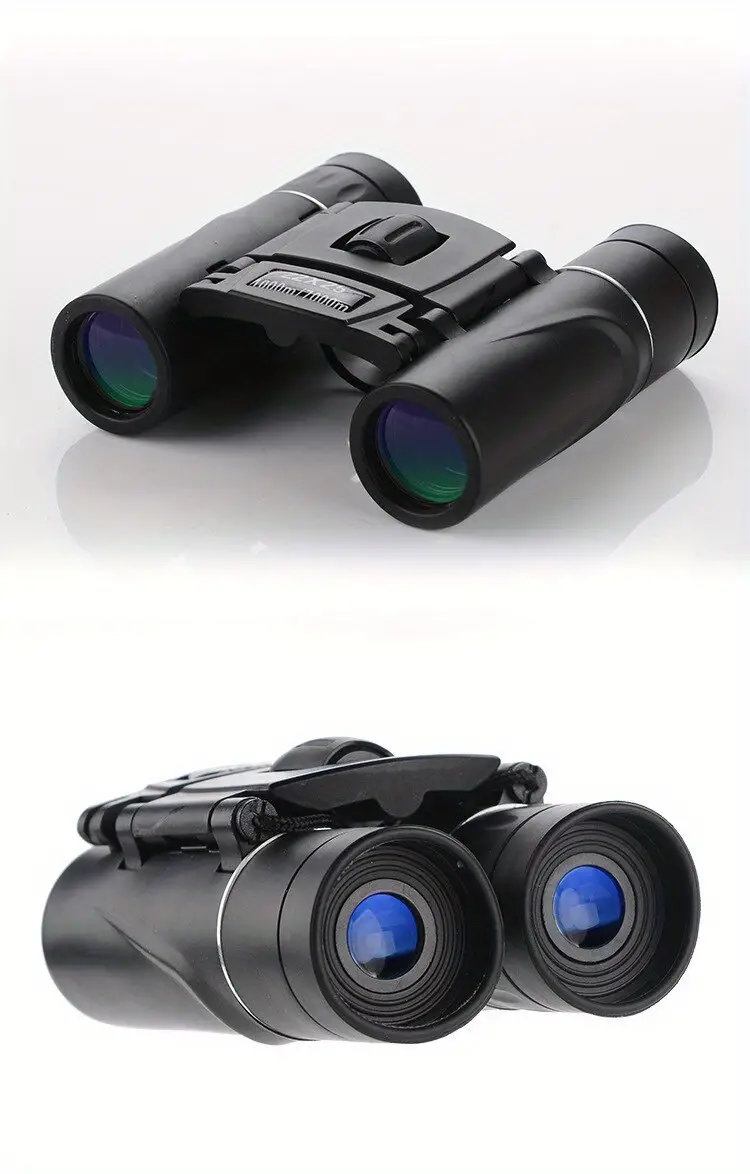 100x25 hd binoculars foldiable bak4 mini telescope long distance viewing for hunting sports outdoor camping trip details 5