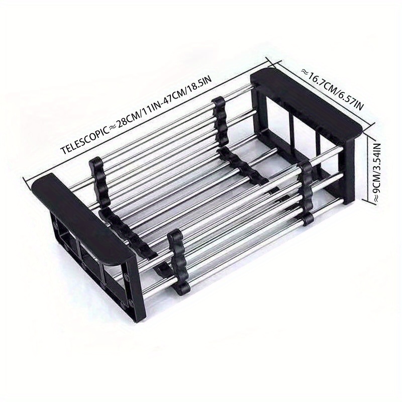 DISH SINK DRAIN RACK-STAINLESS STEEL – That Organized Home