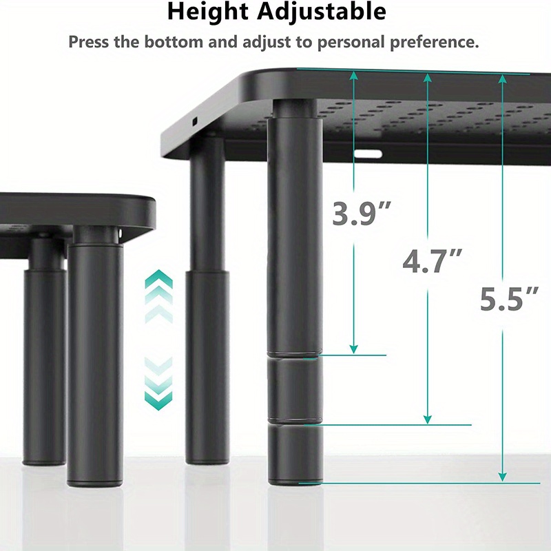 Monitor Stand Riser 3 Height Adjustable Monitor Stand Unique Temu