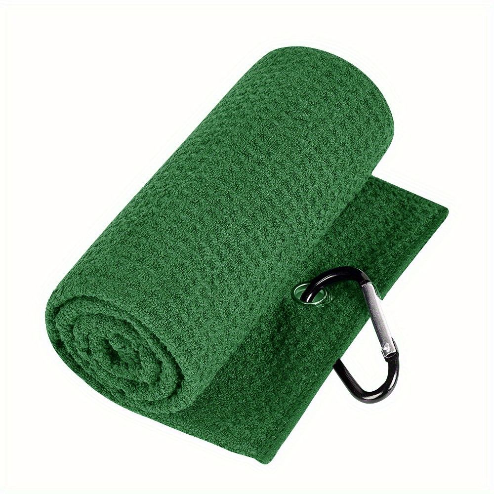 TEMU Serviette de Golf en Microfibre à Motif avec Pince pour Nettoyer les Clous et Balles - 30×50cm