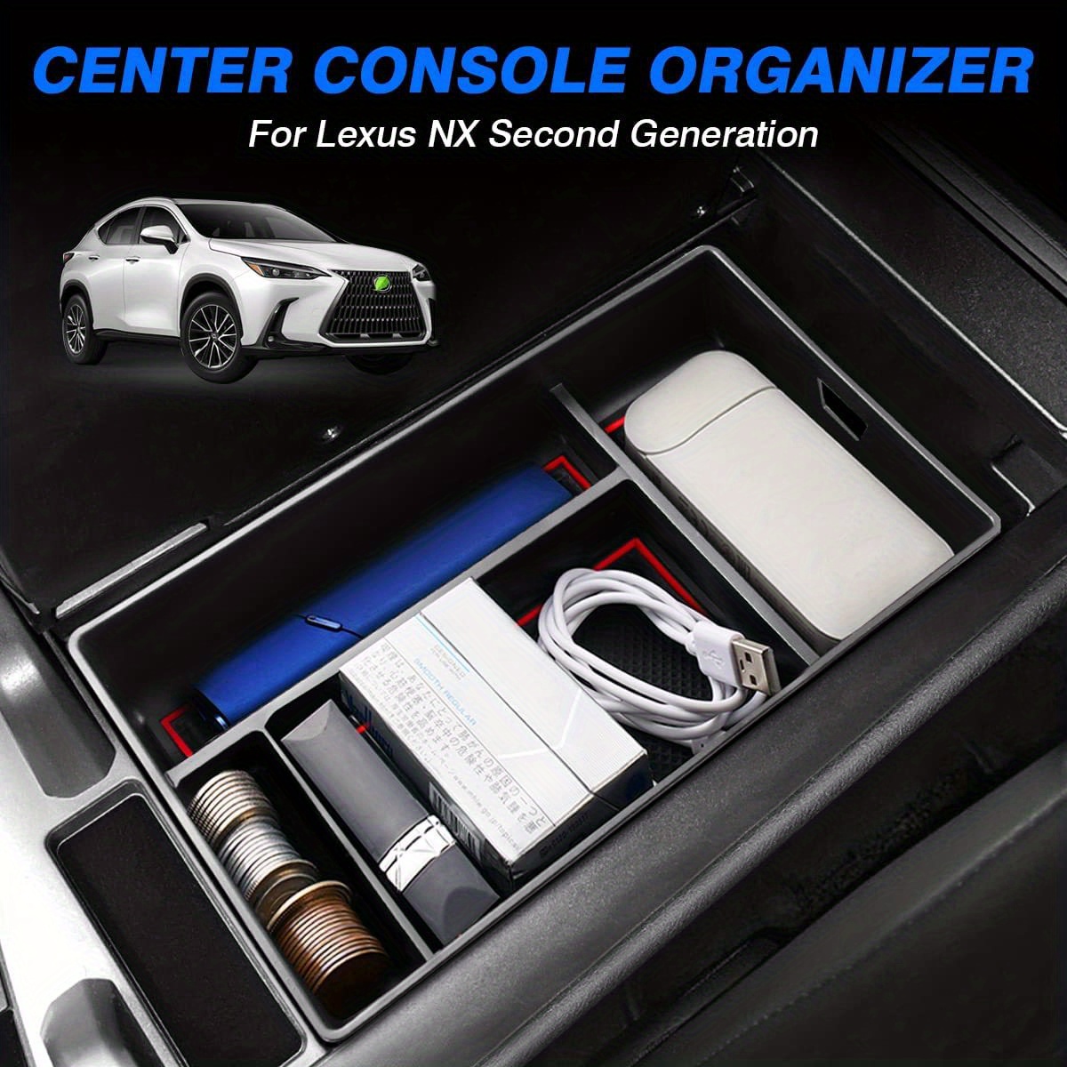 2023 Storage Box Storage Box Lexus Nx Nx 250/nx 350/nx Temu