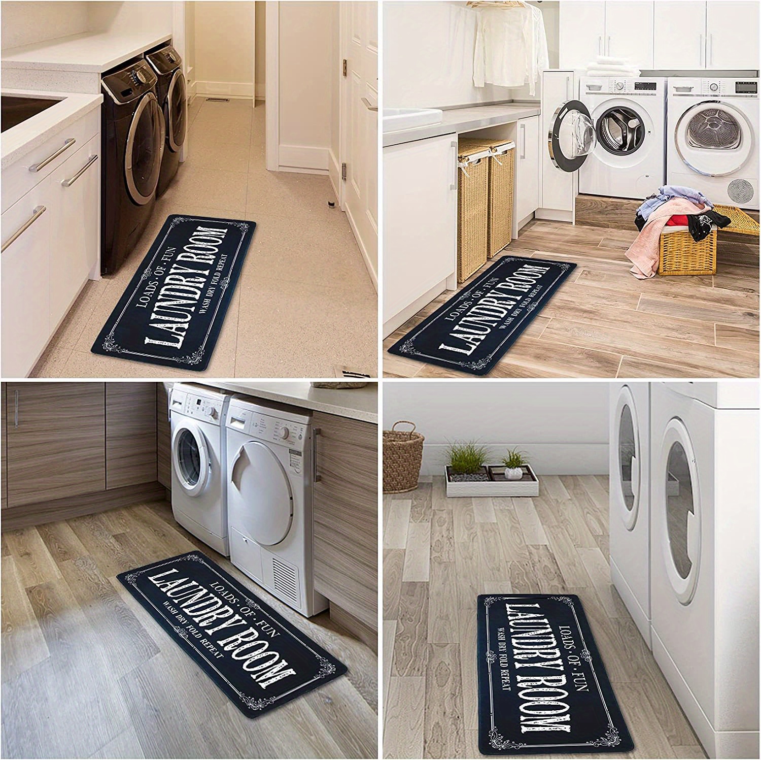 Laundry Room Rug Runner Non Slip Laundry Mats Super Temu