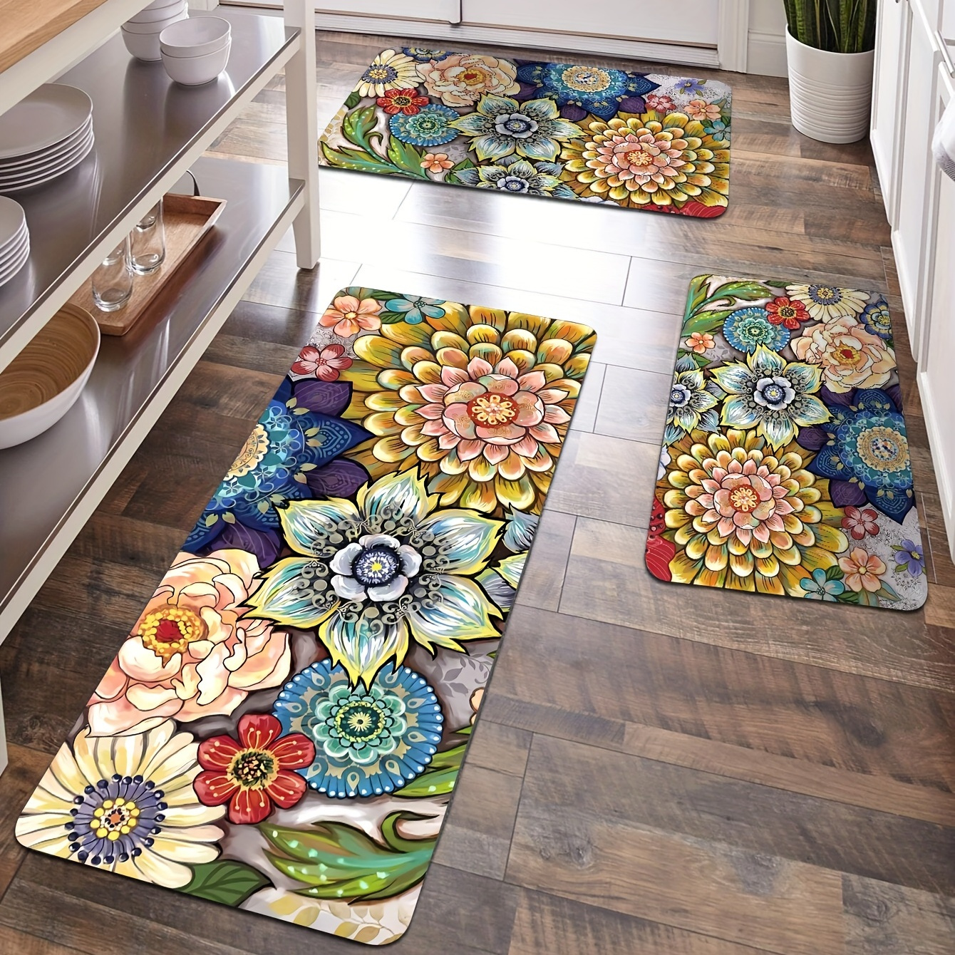 Soft Kitchen Rug Cushioned Anti fatigue Kitchen Rug Cartoon - Temu