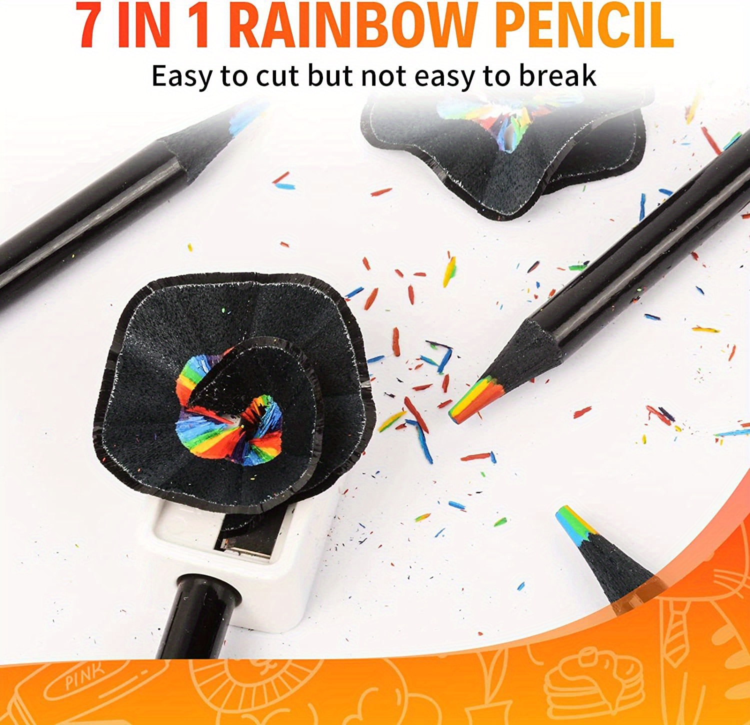 7-in-1 Rainbow Pencil