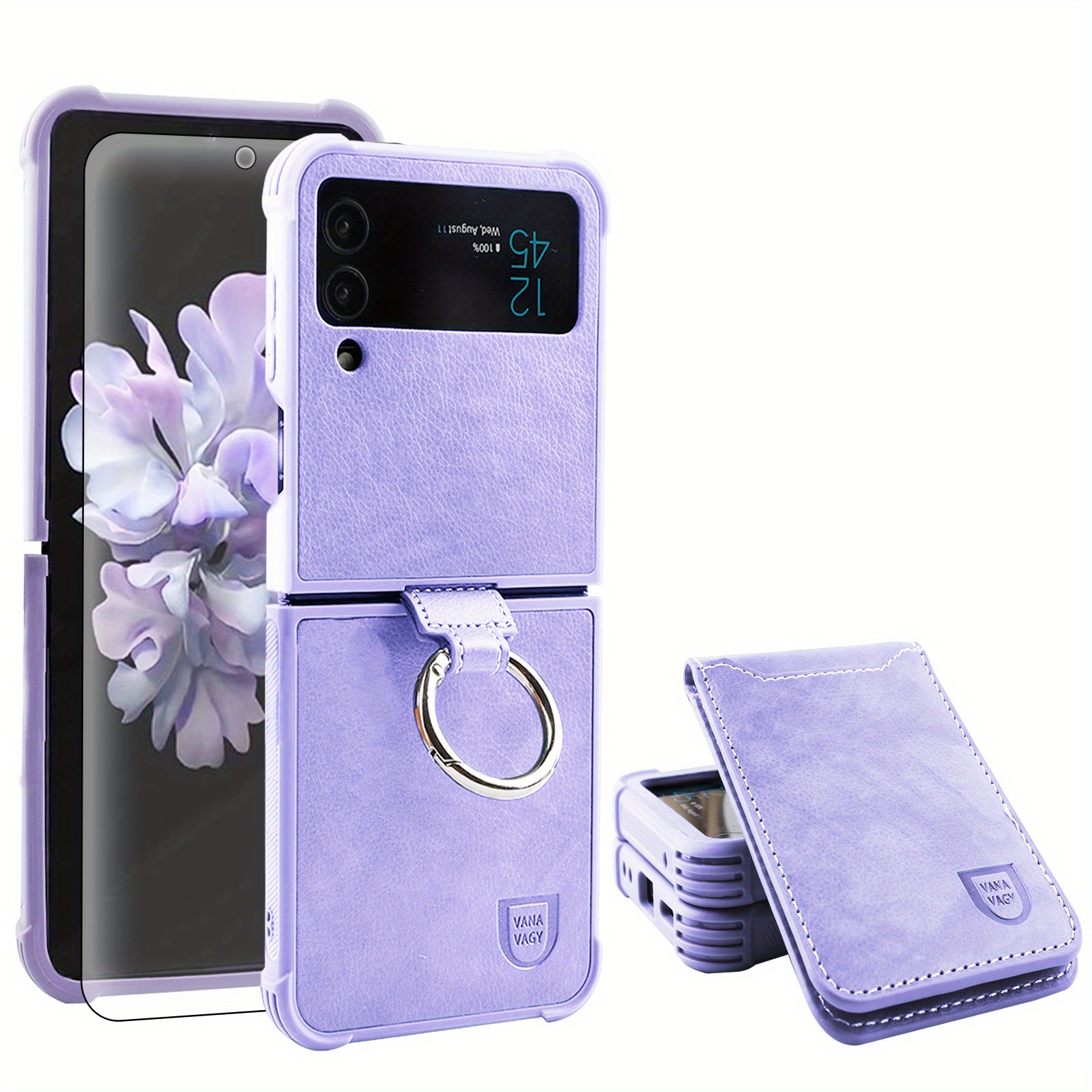 Samsung Galaxy Flip 3 Case Card Holder  Galaxy Z Flip 4 Card Card Case -  Phone Cases - Aliexpress