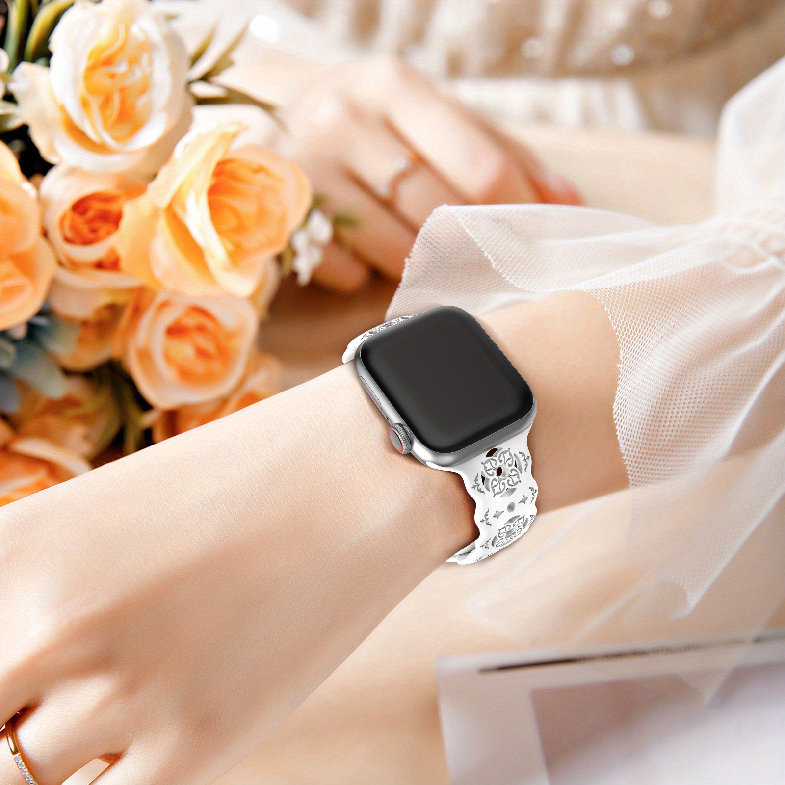 Acheter Bracelet en Silicone pour bracelet de montre Apple 44mm 40mm 42mm  38mm 42 mm bracelet de montre intelligente bracelet de Sport bracelet iWatch  série 3 4 5 6 se