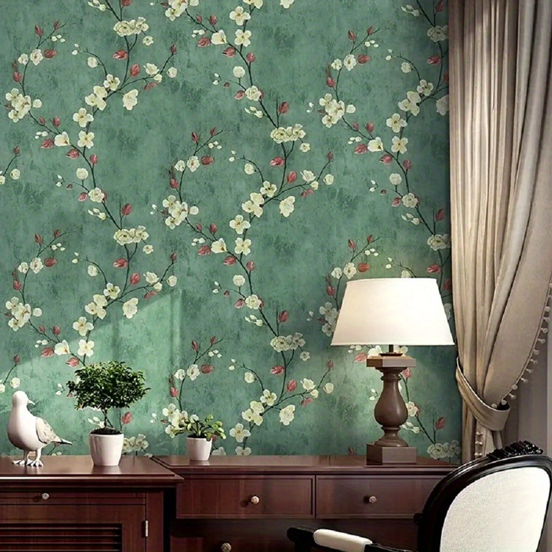 Floral Peel Stick Wallpaper Removable Waterproof Vinyl Roll Temu