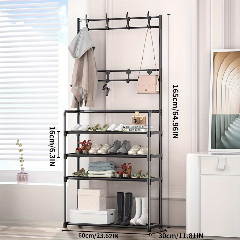 1pc Multifunctional Easy Assembling Shoe Rack With Multiple Layers