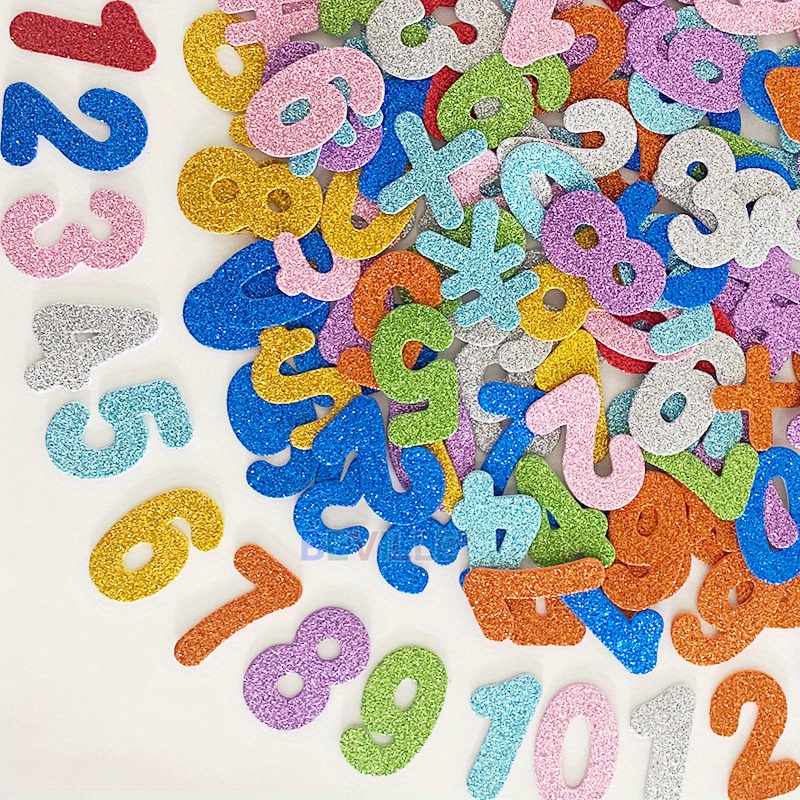Numbers Stickers Child Foam, Sticker Numbers Colorful