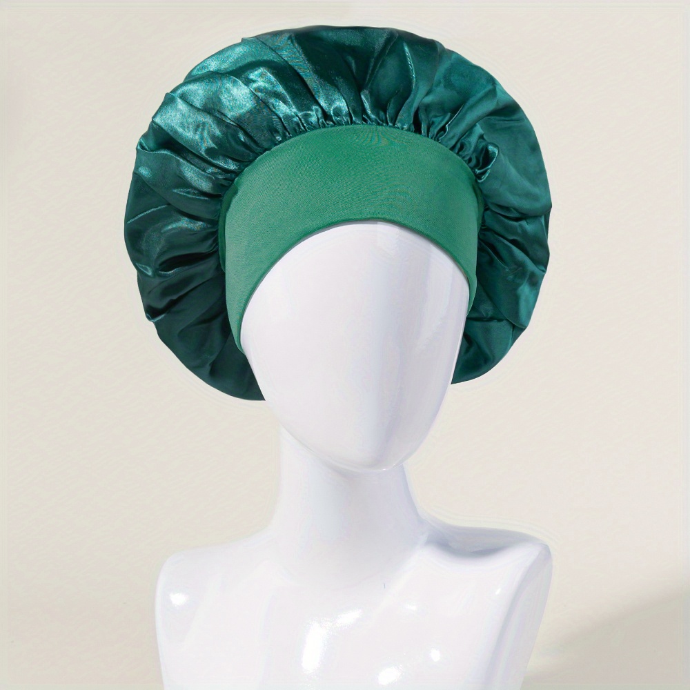 Bonnet de nuit en satin uni haute qualité bonnet protecteur Cheveux  charlotte en tissu élastique super maintien choix de couleur -  France