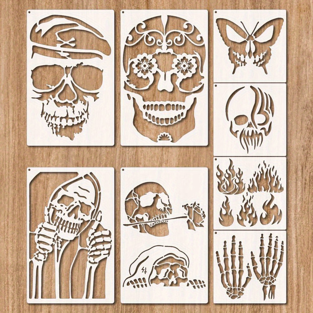 cool skull stencils